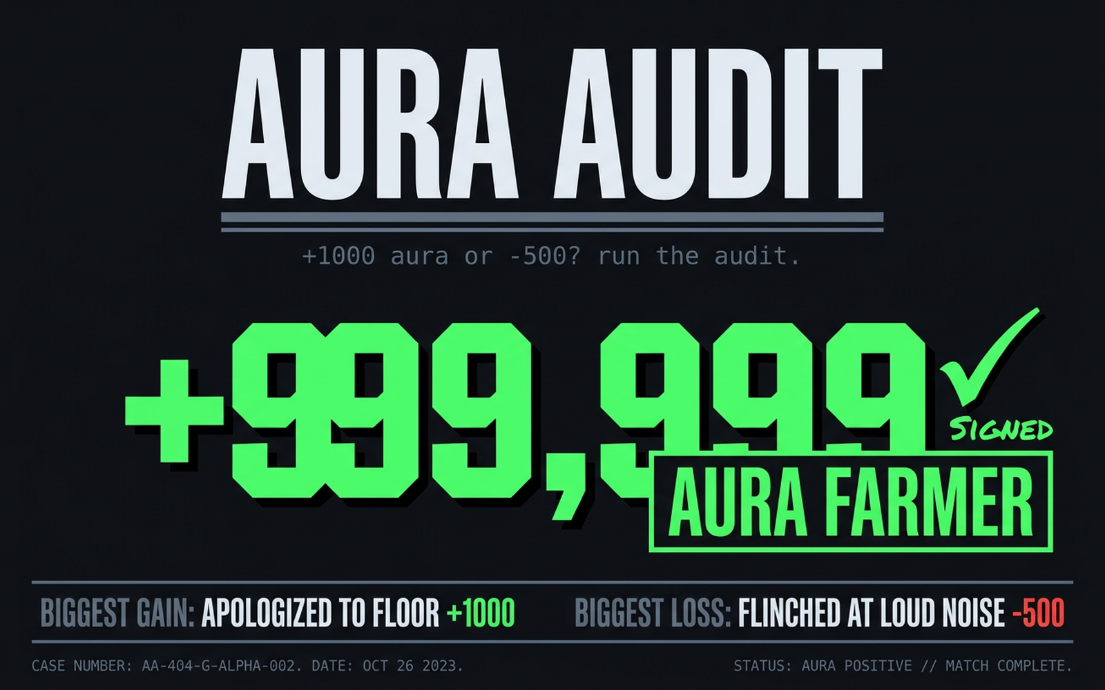 AURA AUDIT