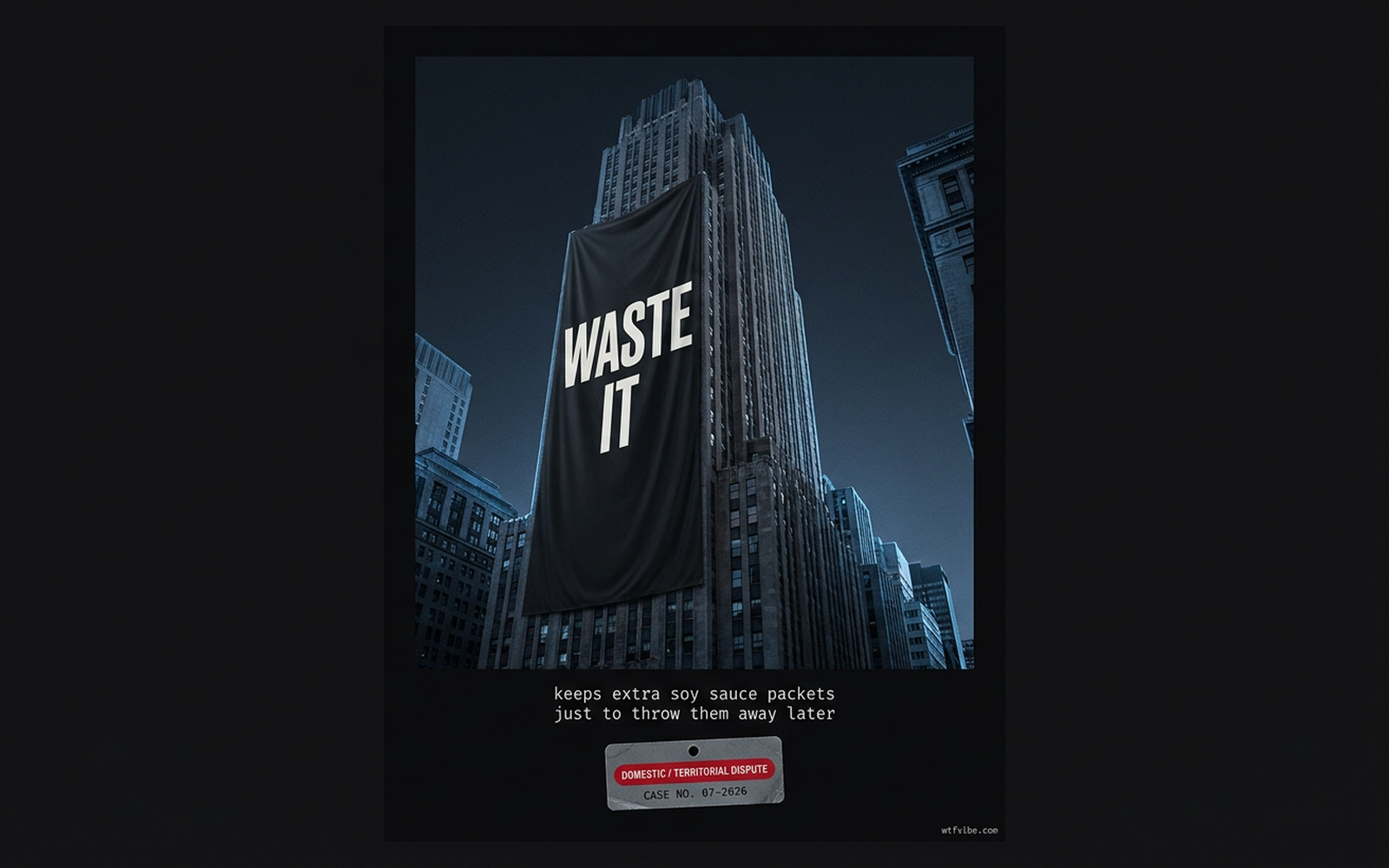 Empire State Building petty-grievance banner generator