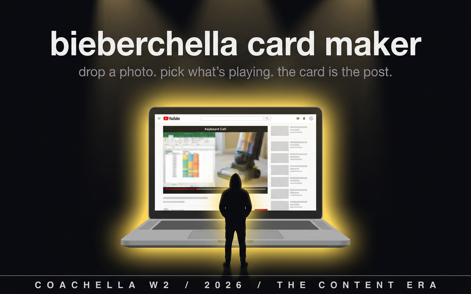 bieberchella card maker
