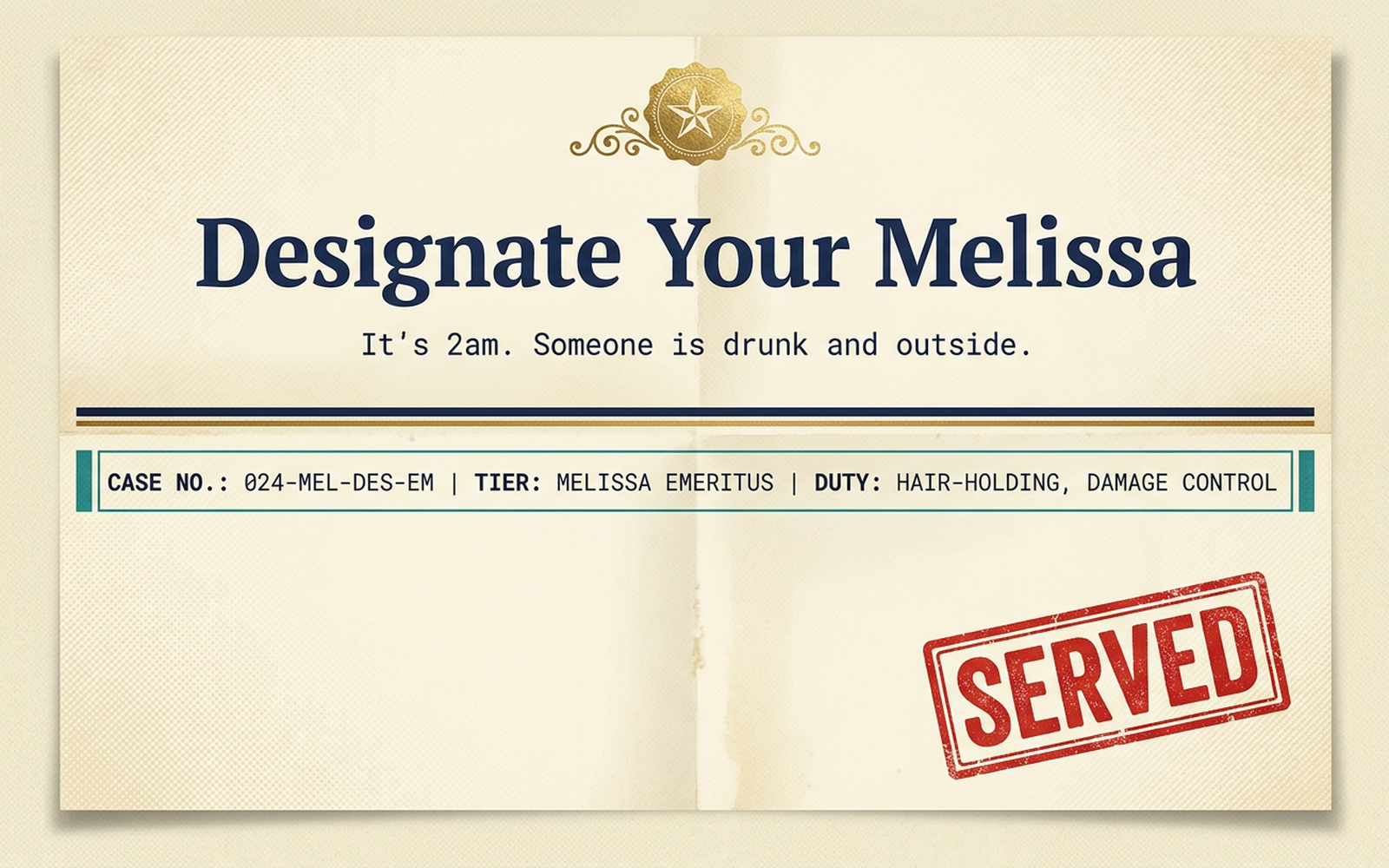Designate Your Melissa