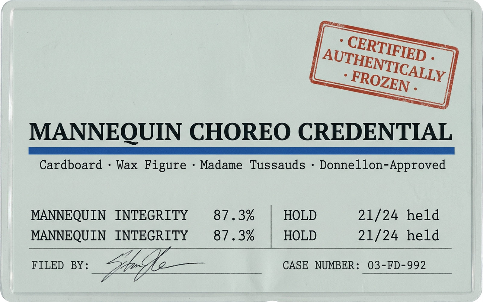 Mannequin Choreo Credential