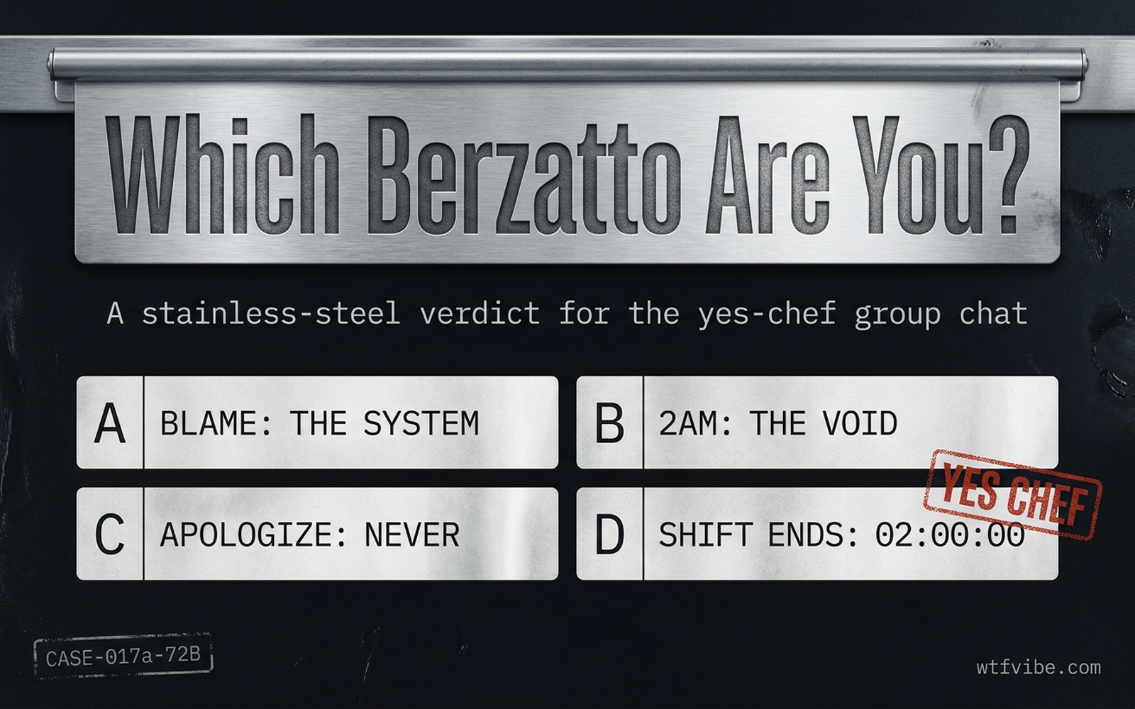Which Berzatto Are You?