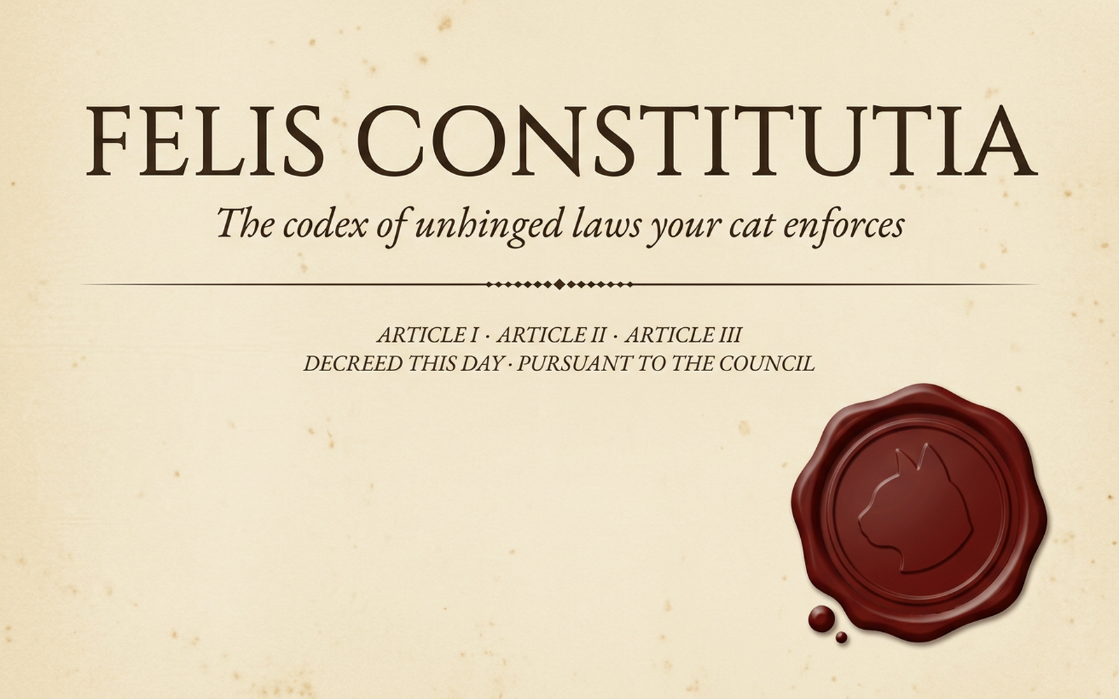 FELIS CONSTITUTIA